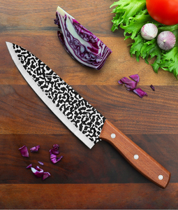 Vente en gros Nouvel Arrivage Personnalisé Oem Meilleurs couteaux de cuisine de style japonais Couteau de chef en acier à haute teneur en carbone tranchant pour légumes - Product Image 3