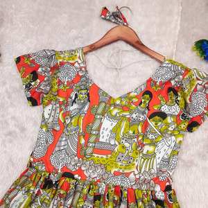 แม็กซี่ผ้าฝ้ายเนื้อนุ่มที่สวยงามทำจากการผสมผสานที่สวยงามของการพิมพ์คาลามารี - Product Image 2