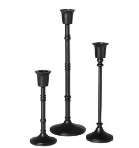 Manufacturer's New <b>Antique</b> <b>Brass</b> Taper <b>Candlestick</b> Holder Set for Home Christmas & Easter/Birthday Decorations - Product Image 1