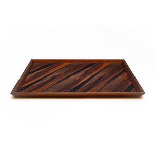 Bandeja de madera de diseño simple y elegante, bandeja de servicio con forma rectangular para proveedores de restaurantes, adornos de cocina - Product Image 5