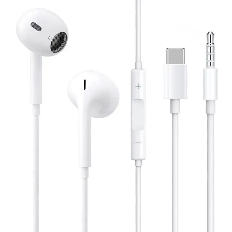 The fourth-generation type-c wired headphones are suitable for Apple Android mobile phone bass in-ear mobile phone headsets