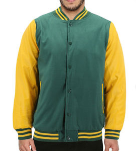Custom High Quality Stand Collar Varsity <b>Jacket</b> for Winter LettermanBaseball <b>Jackets</b> with Embroidered Chenille <b>Patches</b> - Product Image 1