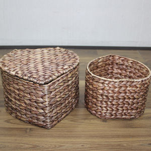 Artex Dong Thap Factory Panier de rangement fait à la main en feuille de palmier Organisateur tissé naturel et artisanat décoratif pour la maison Vietnam - Product Image 3