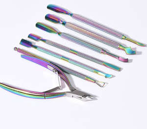 Quitar la piel muerta Acero Push Nail Planer Cortaúñas Acero inoxidable Color Acero Herramienta para uñas ANAAIF - Product Image 1