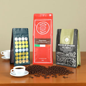 Personalizzare il Logo di stampa trasparente Stand up sacchetto di imballaggio cibo caffè sacchetto di plastica con valvola e cerniera - Product Image 4