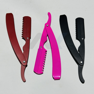 Rasoir professionnel pour hommes, fin et pliable, nouveau style vintage, rasoir de barbier à verrouillage oscillant avec lame en acier inoxydable - Product Image 1