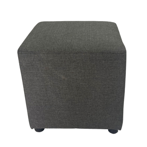 Minimalist Style Square Fabric-<b>Covered</b> One Seat <b>Sofa</b> Stool Genuine Leather Various Colors for Home Living-GDSF003 - Product Image 2