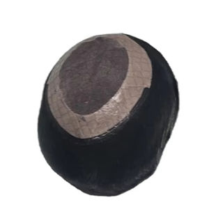 Toupet en cheveux humains Remy indiens de style Yaki Taz Hair BD, trame unique pour système capillaire pour hommes en dentelle - Product Image 4