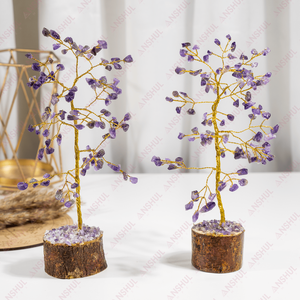 Arbre en Cristal d'Améthyste de Qualité Premium AAA, Écologique, Origine Inde, 100 Éléments, pour la Croissance Spirituelle et la Paix à Domicile - Product Image 1
