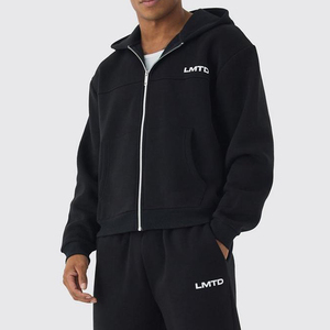 Survêtement à fermeture éclair personnalisé de la meilleure qualité pour hommes Vêtements décontractés à manches longues fabriqués en usine pour l'hiver Techniques de fermeture éclair en vente - Product Image 3