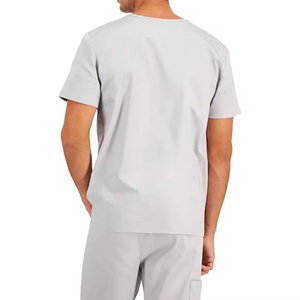 Factory Made Premium Quality Medical <b>Scrub</b> Uniforms Durable 100% Cotton <b>Scrub</b> Sets with Customizable Color & Logo OEM Service - Product Image 3