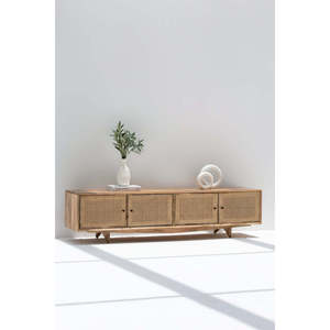 Console de médias Portes en rotin Catalina - Product Image 1