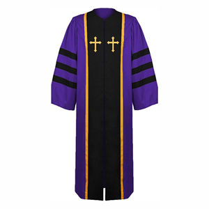 Robe de chœur personnalisée avec logo, prix d'usine, robes ecclésiastiques, uniformes de chœur, vêtements liturgiques, robes de chœur pour le clergé - Product Image 3