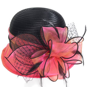 Chapeau cloche Kentucky Church <span class=keywords><strong>Derby</strong></span>, chapeau seau floral mignon avec ruban, S606-6 - Product Image 5