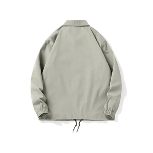 Respirant mode décontracté col rabattu fermeture éclair complète veste de travail personnalisé blanc lourd coton toile vêtements de travail veste pour hommes - Product Image 2
