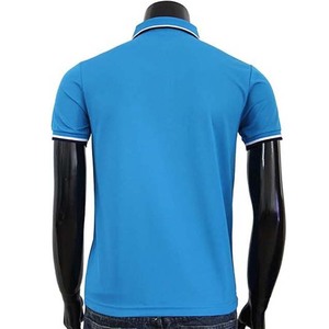 Usine personnalisée 100% coton hommes pour polos col tournant respirant blanc quart fermeture éclair décontracté imprimé Techniques coupe régulière - Product Image 4
