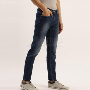 Offre Spéciale pantalon en jean taille moyenne pour hommes sur mesure Style décontracté léger Design unique Service OEM nouveau Stock diverses couleurs - Product Image 6