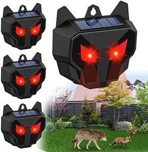 Repelente Solar Nocturno <span class=keywords><strong>para</strong></span> Animales con Luces LED <span class=keywords><strong>Rojas</strong></span>, Impermeable, Disuasivo <span class=keywords><strong>para</strong></span> Mapaches, <span class=keywords><strong>para</strong></span> Jardín y Granja, Linterna, Repelente de Coyotes - Product Image 1