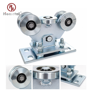 Roue à roulement double robuste en acier galvanisé <span class=keywords><strong>pour</strong></span> <span class=keywords><strong>portail</strong></span> <span class=keywords><strong>coulissant</strong></span> cantilever, à fixer par boulons, <span class=keywords><strong>pour</strong></span> entrepôt, usine, <span class=keywords><strong>portail</strong></span> OEM - Product Image 1