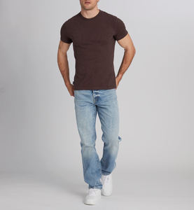 100% algodón cuello redondo Casual sólido de talla grande para comodidad colores pantalla peso pesado Camiseta de manga corta - Product Image 2