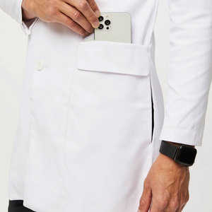 Vente en gros de blouses de laboratoire sur mesure blouses de laboratoire d'allaitement imprimées par logo pour hommes à bas prix - Product Image 5