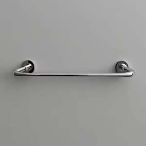 Porte-serviettes double en forme de L sur pied Lavabos en laiton satiné Douches ou baignoire Affichage élégant dans les salles de bain des invités - Product Image 4