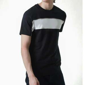 เสื้อยืดคอกลมแขนสั้นสีพื้นสำหรับผู้ชายคุณภาพสูงขายส่ง รุ่นใหม่ประจำฤดูร้อนปี 2023 - Product Image 4