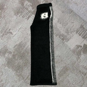 Pantalons évasés en mohair tricoté sur mesure pour hommes, fabricant de vêtements en mohair, mélange de tricot, toucher doux, pantalons de survêtement évasés superposés - Product Image 2