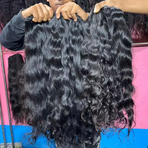 Extensiones de Cabello Humano Remy Ondulado Natural Indio de Alta Calidad Profesional de 30 Pulgadas, Trama Doble a Máquina, Todos los Colores, 100g, Permanente - Product Image 2