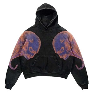 Sweat-shirt à capuche personnalisé pour homme, en molleton, impression vierge, 100% coton, unisexe, pour homme - Product Image 2
