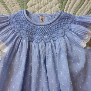 Vestido de lino suave hecho a mano para niñas pequeñas, estilo informal para el primer cumpleaños de niños pequeños, OEM hecho en Vietnam - Product Image 2