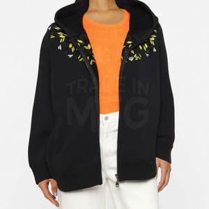 Sudaderas con capucha bordadas para hombre de nuevo estilo, ropa de invierno informal totalmente personalizada con técnicas de teñido liso con bordado a la moda - Product Image 2