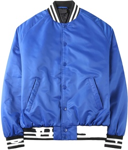 Custom High Quality Thin Satin <b>Varsity</b> <b>Jackets</b> for Men <b>and</b> Women Winter Season Accessory with Covered Button Letterman Design - Product Image 6