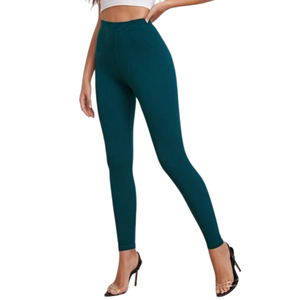 <b>Women's</b> Slimming Casual Summer <b>Leggings</b> Mid Waist Organic Cotton Bamboo Fiber Breathable Eco-Friendly Full Length - Product Image 3