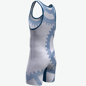 Combinaisons de lutte personnalisées pour hommes en sublimation, spandex/polyester, respirantes, légères, séchage rapide - Product Image 4