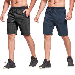 Shorts de sport respirants en maille pour hommes 2024 – Décontractés, d'été, pour la course et le fitness, avec logo personnalisé, motif uni, taille haute, séchage rapide - Product Image 3