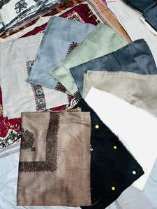 Écharpes longues d'hiver en polyester tissé, motifs traditionnels, bordures décoratives pour la mode africaine, vêtements culturels, rétention de chaleur - Product Image 2