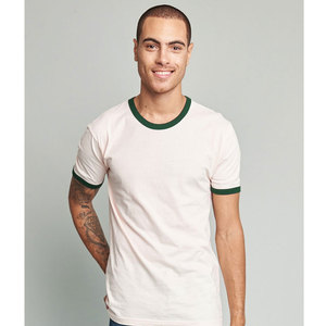 Venta al por mayor de verano logotipo personalizado de manga corta de impresión personalizada Ringer camiseta para hombres de mezcla de algodón camiseta para hombres - Product Image 6