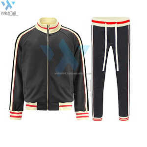 Conjunto Deportivo Personalizado de Alta Calidad, Pantalones Deportivos y Sudadera con Capucha, Estilo Urbano, para Hombre, de Dos Piezas, de Algodón/Poliéster para Invierno - Product Image 1