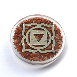Posavasos de cuarzo dorado para el Chakra Solar, mejor oferta en posavasos de orgona de cuarzo dorado - Product Image 2