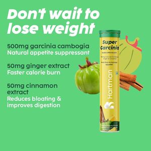 Tabletas Efervescentes Super Garcinia 500mg, Sabor Piña Masala, Polvo con Infusión de Jengibre para Apoyo del Apetito en Adultos - Product Image 4