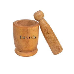 Wholesale Wooden <b>Herbs</b> Crusher For Home <b>And</b> Hotel Kitchen Usage Morter <b>And</b> Pestle With Greatest Quality - Product Image 1