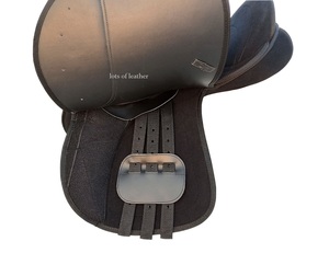 Precio bajo, deportes ecuestres al aire libre, tachuelas para caballos, espectáculo inglés, goleta cambiable, sillín sintético, Color negro - Product Image 3