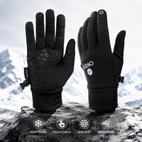 Gants de cyclisme d'hiver personnalisés, gants de course, résistants à l'usure, compatibles avec les écrans tactiles, antidérapants, coupe-vent pour l'extérieur