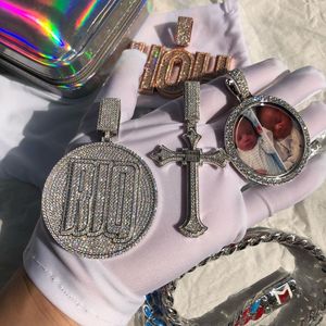 Bijoux Hip Hop Collier Pendentif Pendentif de luxe personnalisé Pendentifs Moissanite VVS en argent glacé - Product Image 1