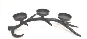 Bougeoir en aluminium de décoration de haute qualité avec 4 bougies en verre couleur or Nickel brut nouveau Style bougeoir - Product Image 5