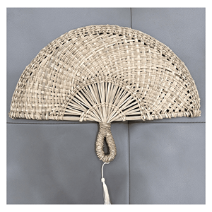 Straw Seagrass Hand <b>Fan</b> Natural straw seagrass hand <b>fan</b> for cultural décor events and <b>personal</b> cooling Vietnam - Product Image 3
