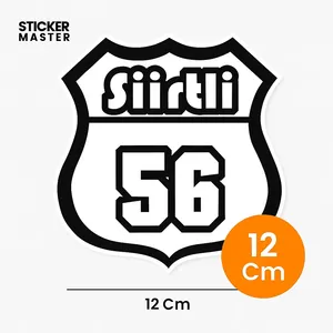 Autocollants en vinyle personnalisés Siirtli 56 pour voitures et motos, style dessin animé, autocollants de style décalcomanie, autocollant maître - Product Image 3