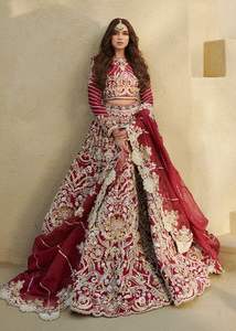 BORDADO PESADO DE MODA Y HERMOSO en BLUSA, VESTIDO LEHENGA Y DUPATTA Adornado CON CUENTAS DE CRISTAL, PIEDRA, DABKA Work - Product Image 2