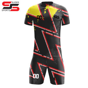 New Soccer Uniform for Kids Wholesale Hot <b>Sale</b> Male Training Soccer Wear Unisex Latest Design Soccer Uniform Set - Product Image 1